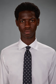 Men’s tie with geometric polka dots