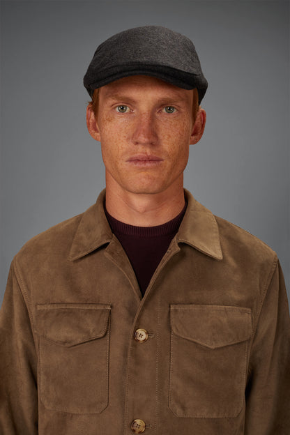 Men’s unlined suede-effect jacket regular fit