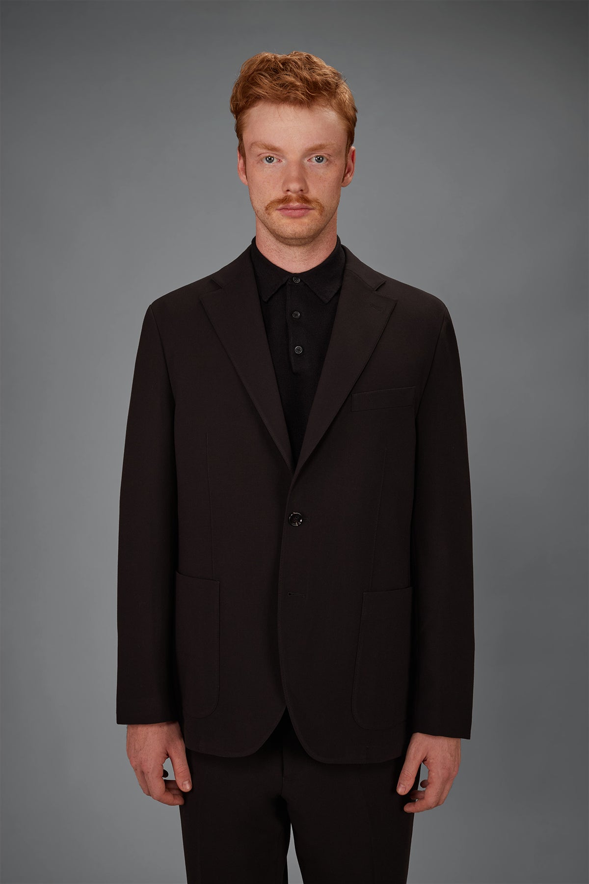 Men’s unlined Single-Breasted jersey jacket regular fit