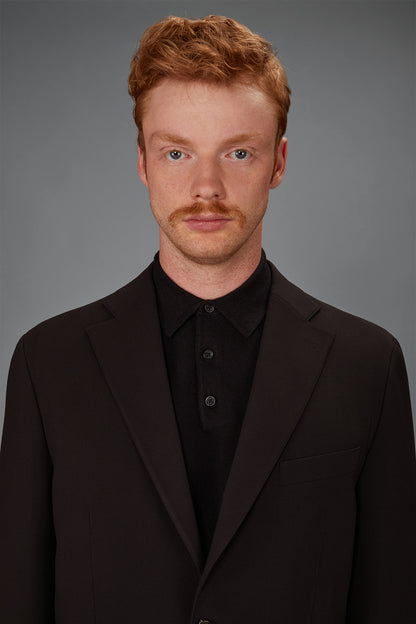 Men’s unlined Single-Breasted jersey jacket regular fit