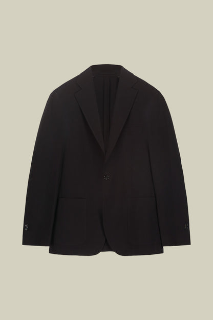 Men’s unlined Single-Breasted jersey jacket regular fit