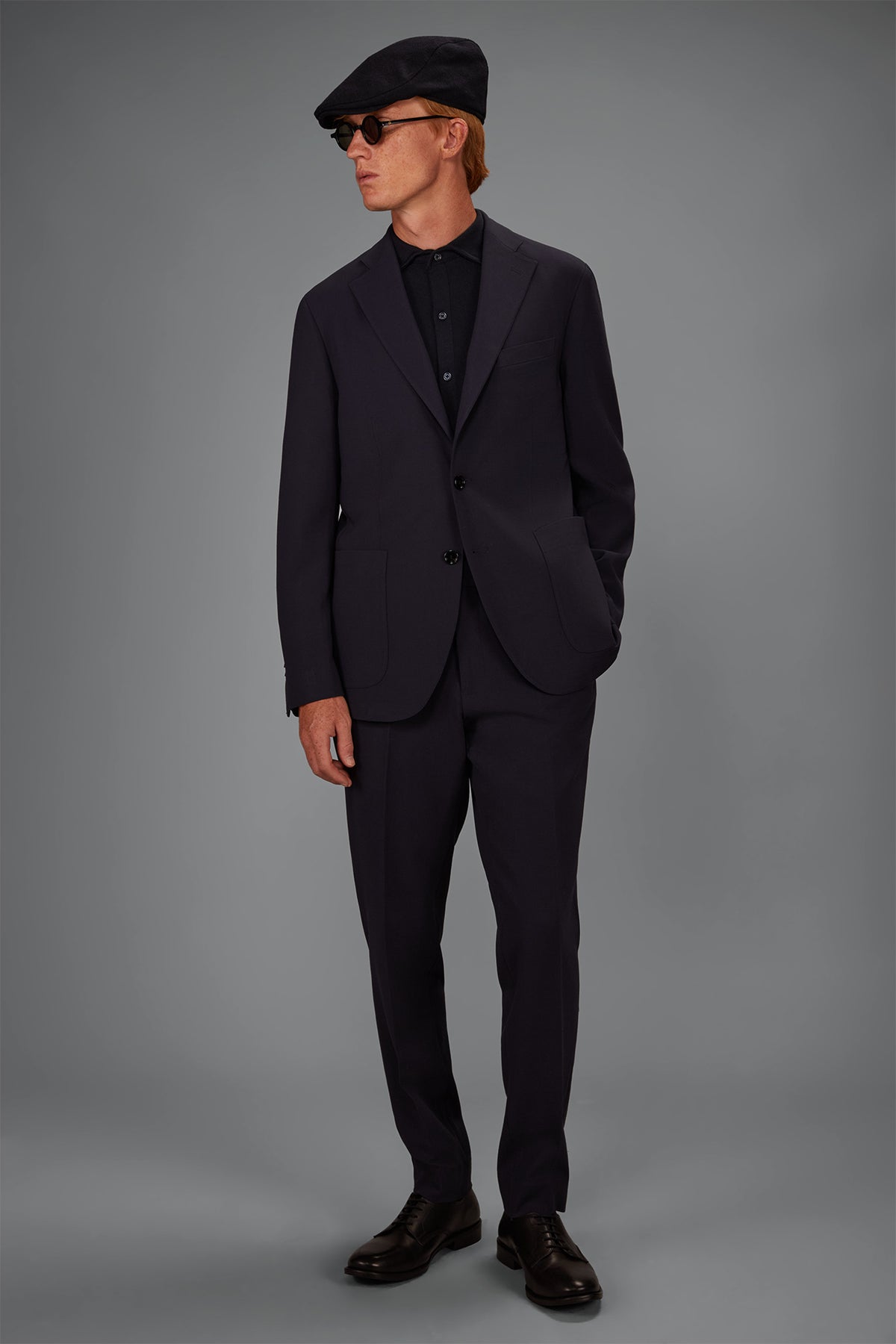 Men’s unlined Single-Breasted jersey jacket regular fit