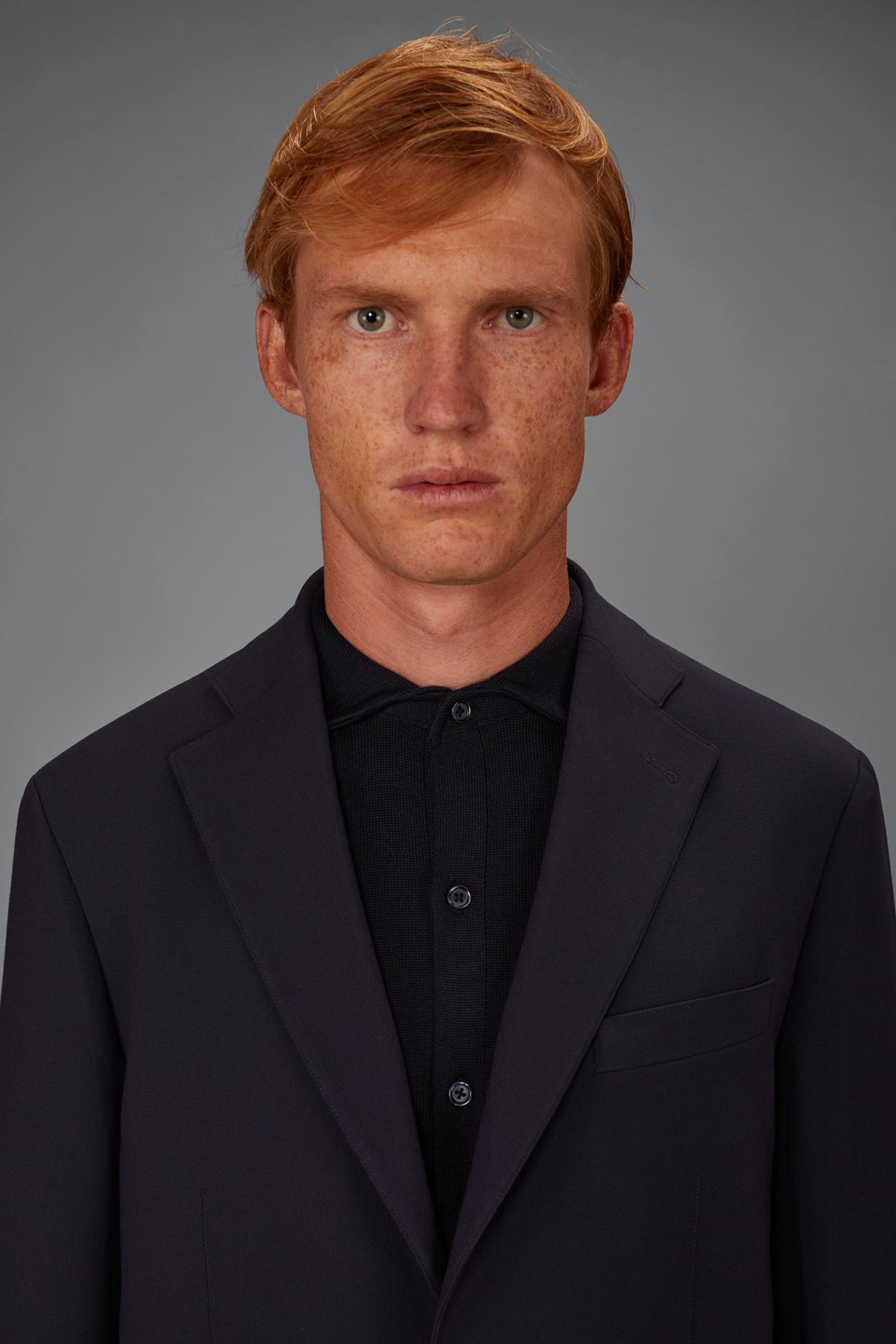 Men’s unlined Single-Breasted jersey jacket regular fit