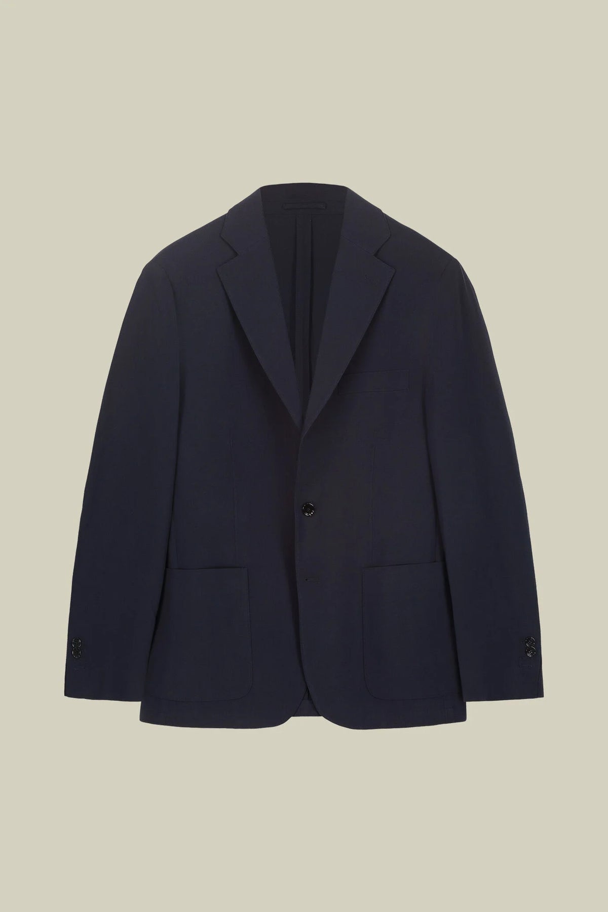 Men’s unlined Single-Breasted jersey jacket regular fit