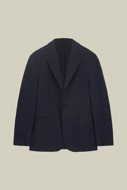 Men’s unlined Single-Breasted jersey jacket regular fit