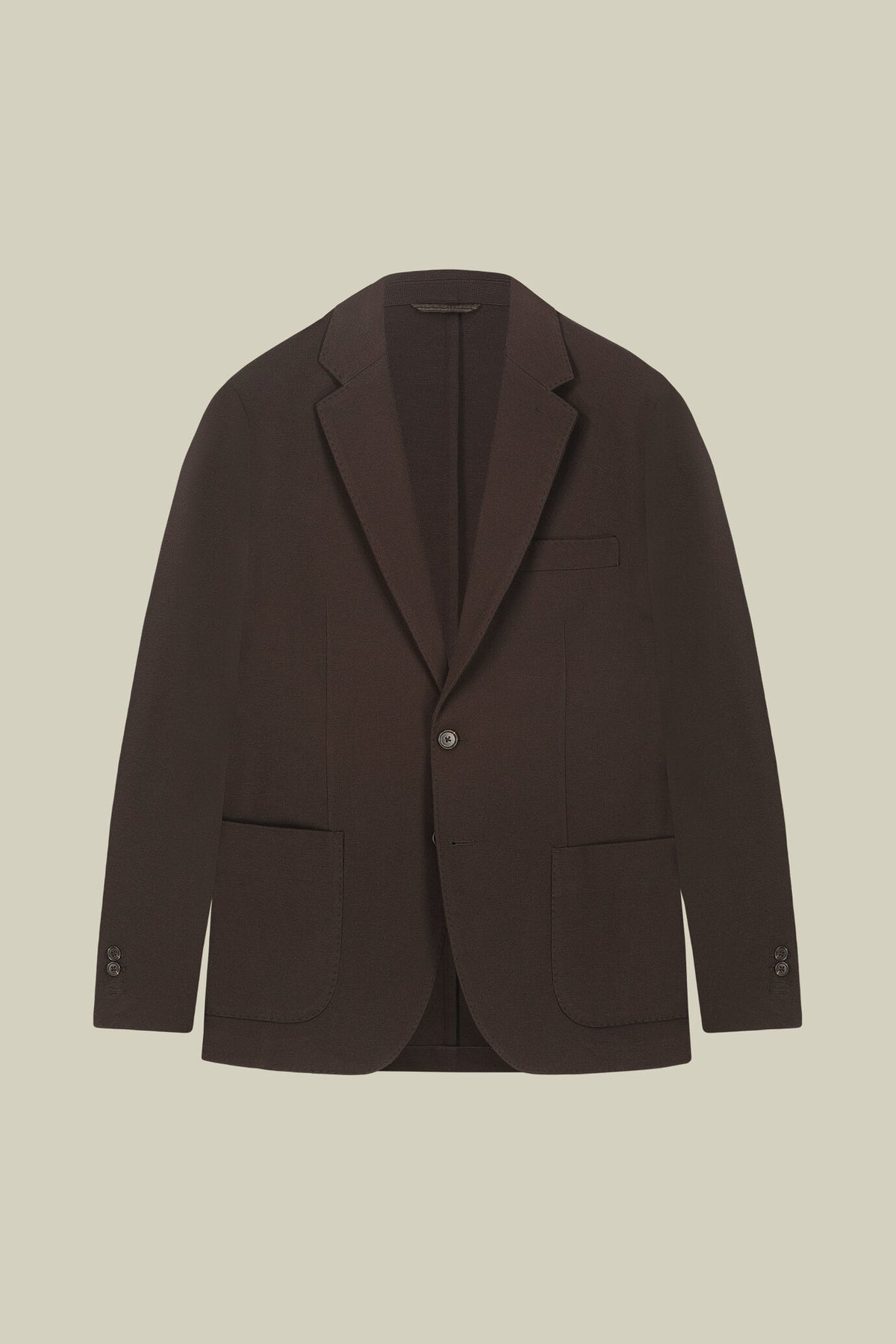 Men’s unlined single-breasted jacket in dobby-weave jersey with a regular fit