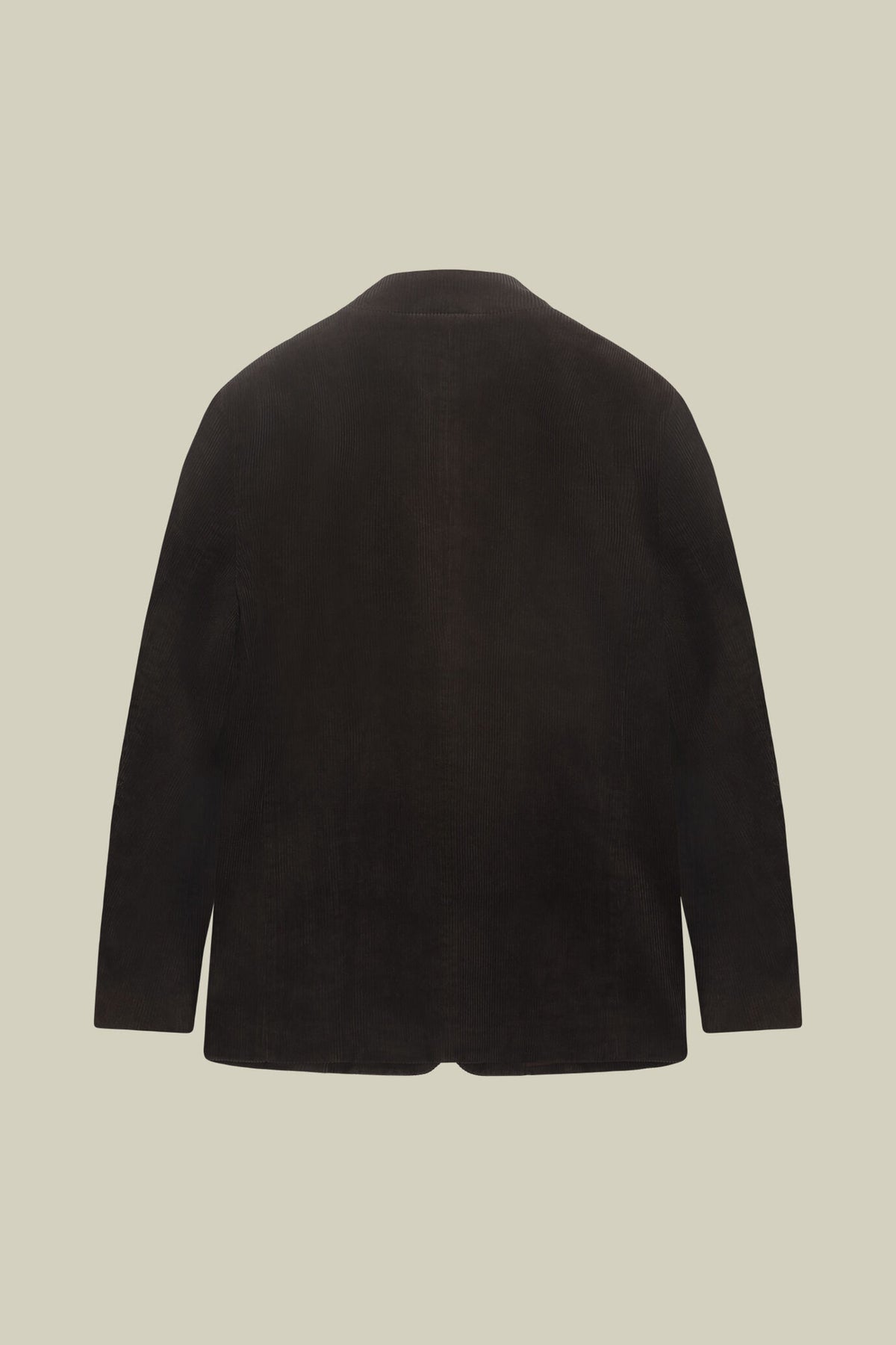 Men's regular fit jacket in cotton velvet with a Mandarin collar