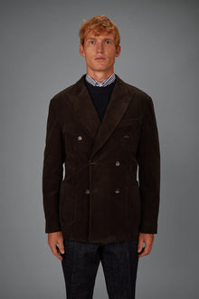 Men’s unlined Double-Breasted corduroy jacket regular fit