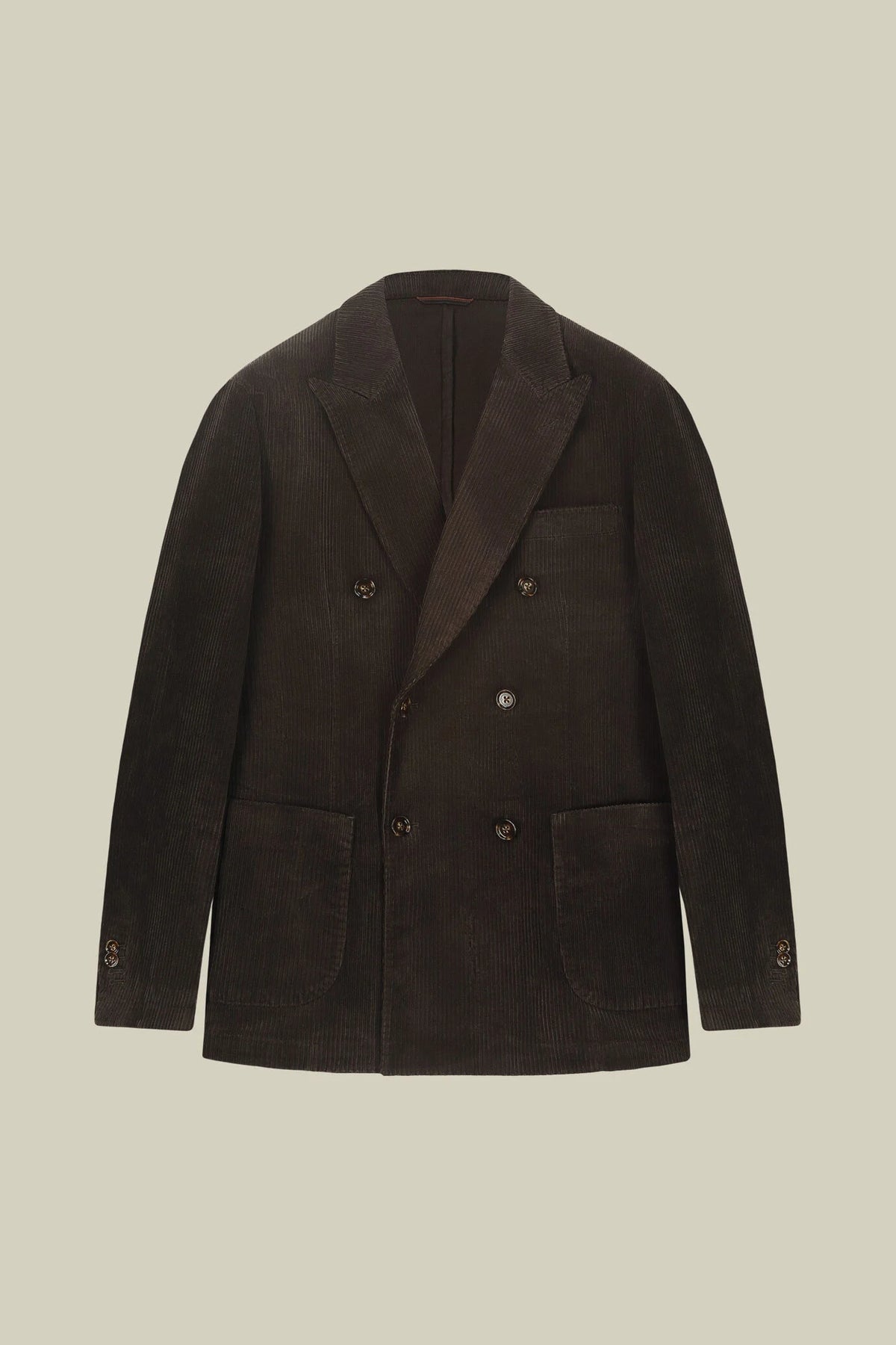 Men’s unlined Double-Breasted corduroy jacket regular fit