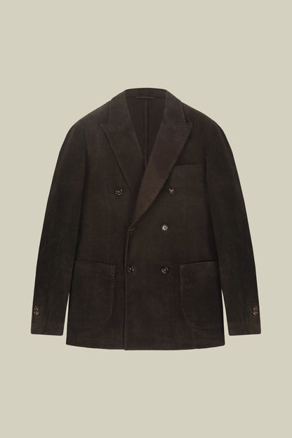 Men’s unlined Double-Breasted corduroy jacket regular fit