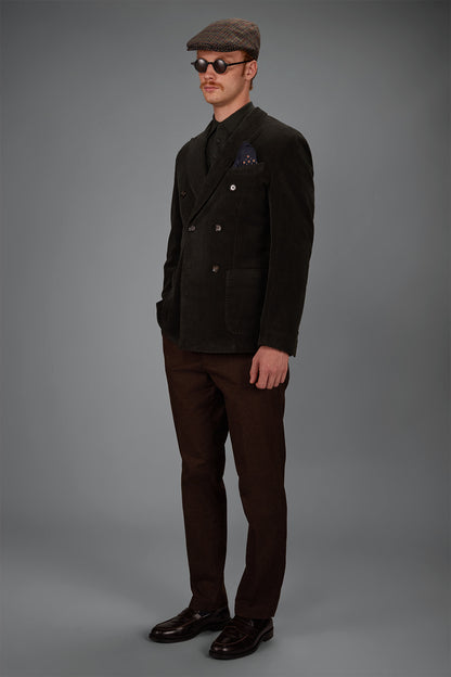 Men’s unlined Double-Breasted corduroy jacket regular fit