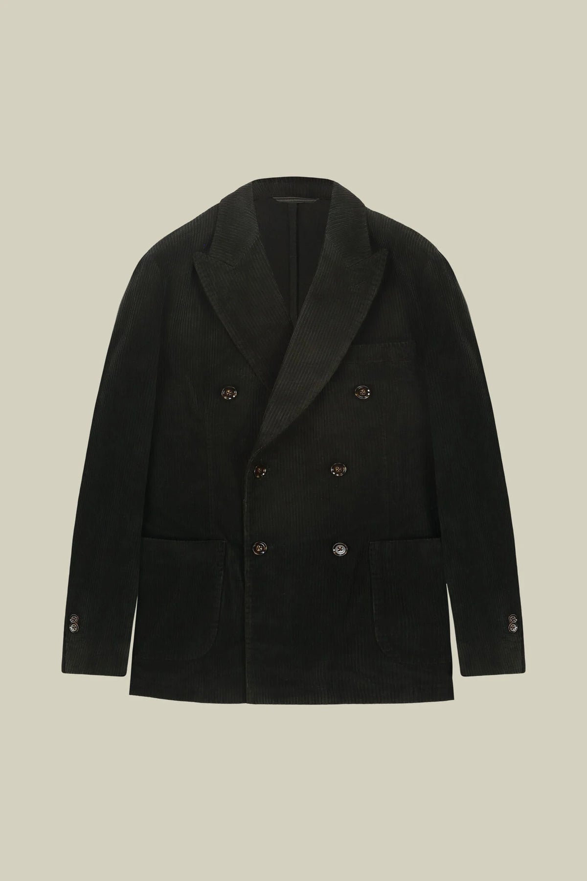 Men’s unlined Double-Breasted corduroy jacket regular fit