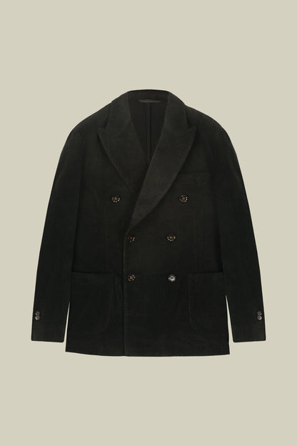 Men’s unlined Double-Breasted corduroy jacket regular fit