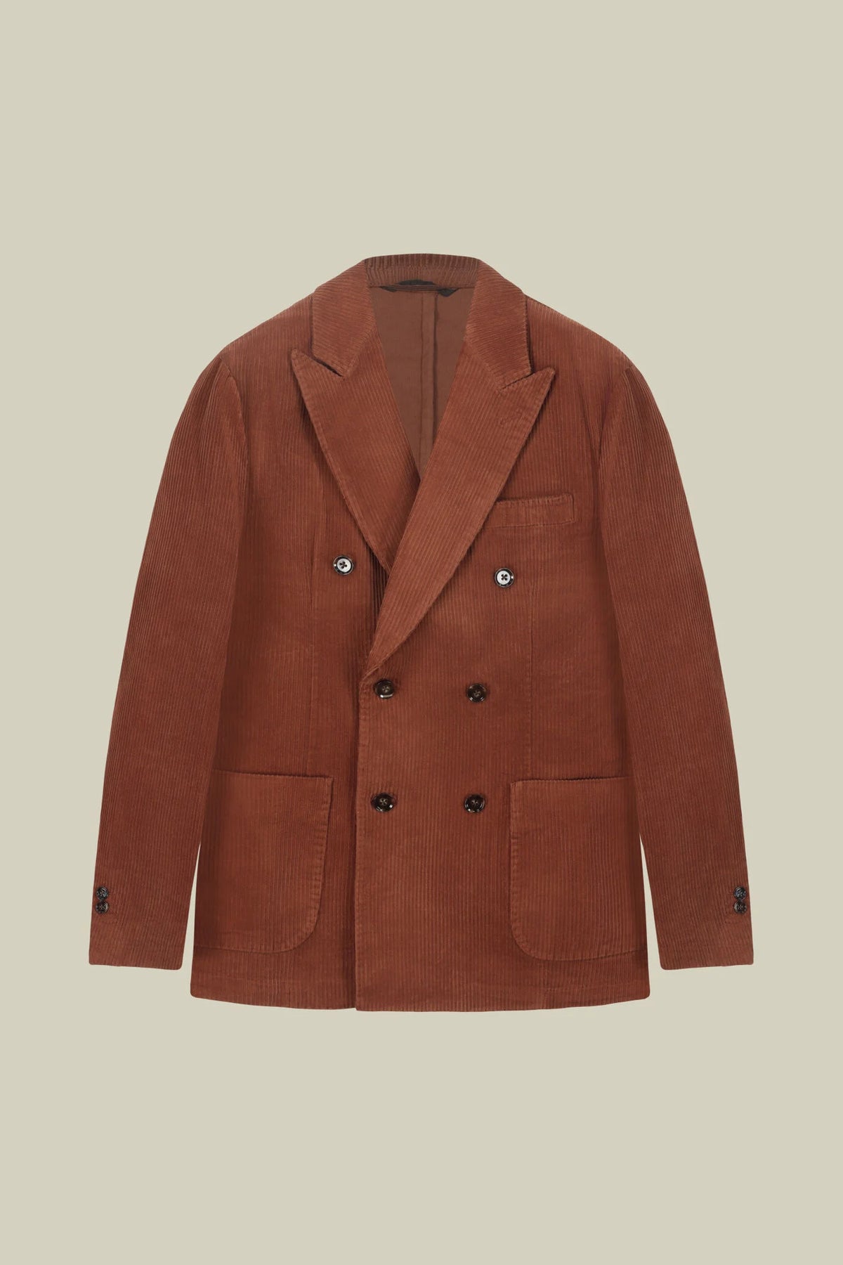 Men’s unlined Double-Breasted corduroy jacket regular fit
