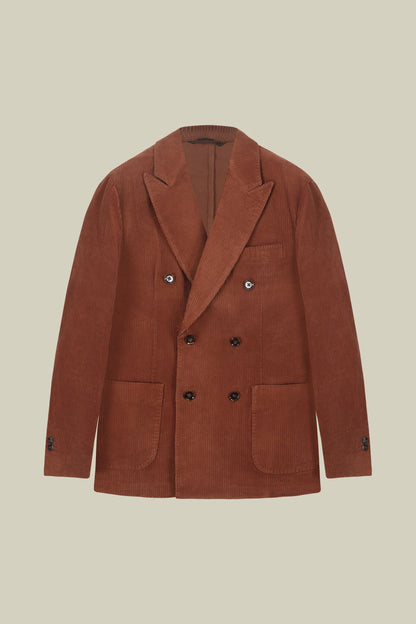 Men’s unlined Double-Breasted corduroy jacket regular fit