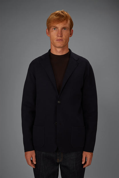 Men’s Single-Breasted Cardigan in 100% Cotton Milano Stitch regular fit