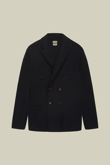 Men’s Double-Breasted Cardigan in 100% cotton Milano Stitch regular fit