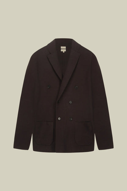 Men’s Double-Breasted Cardigan in 100% cotton Milano Stitch regular fit