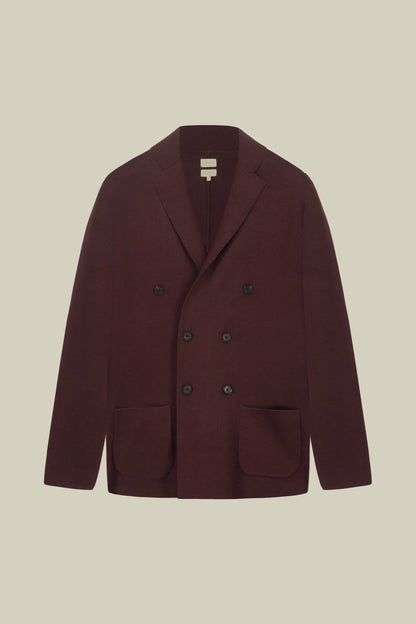 Men’s Double-Breasted Cardigan in 100% cotton Milano Stitch regular fit