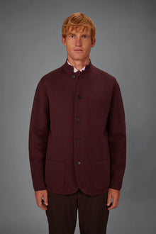 Men’s knitted jacket in 100% cotton regular fit