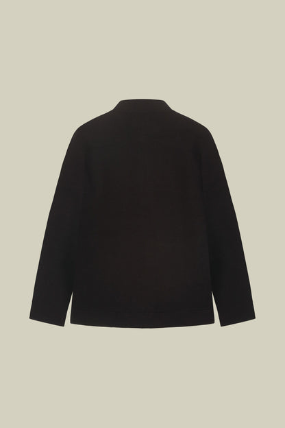 Men’s unlined zip-up knitted jacket in 100% cotton regular fit