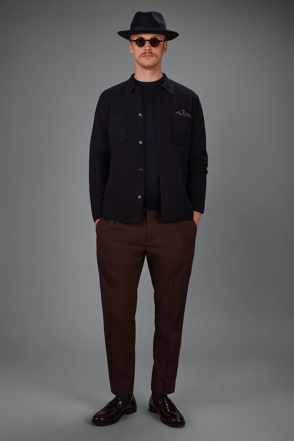 Men’s Milano Stitch knitted jacket with Patch Pockets regular fit