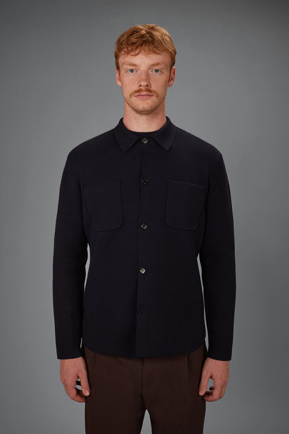 Men’s Milano Stitch knitted jacket with Patch Pockets regular fit