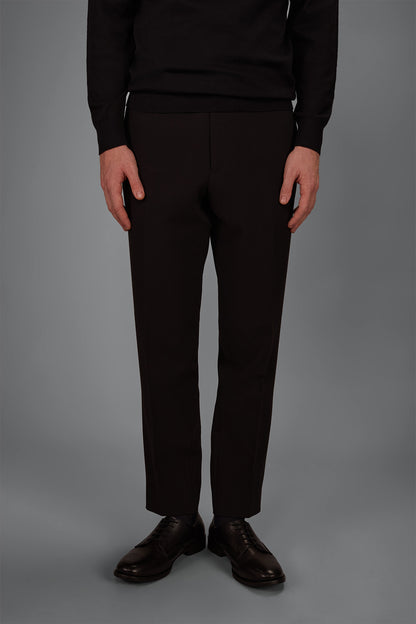 Classic regular-fit jersey trousers