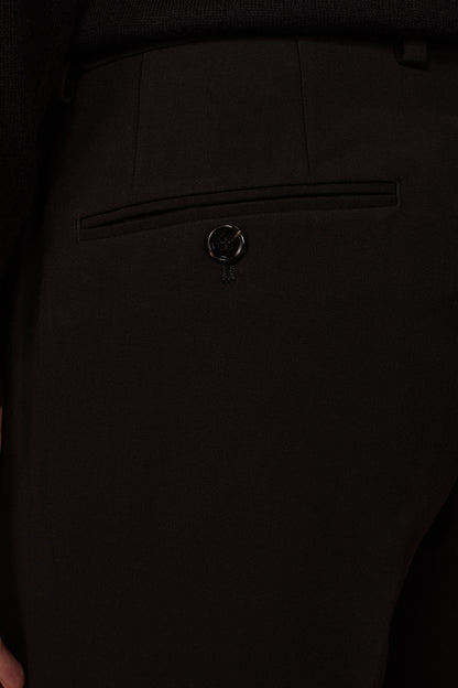 Classic regular-fit jersey trousers