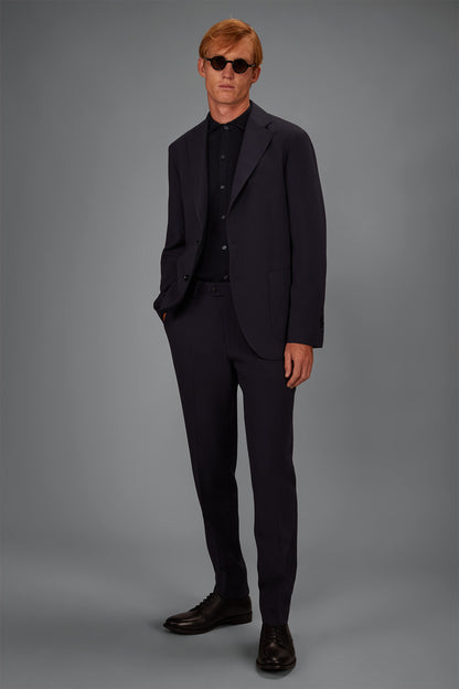 Classic regular-fit jersey trousers