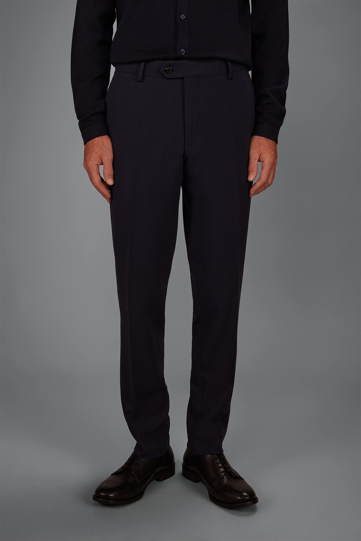 Classic regular-fit jersey trousers