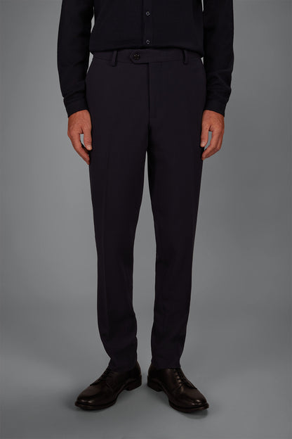 Classic regular-fit jersey trousers