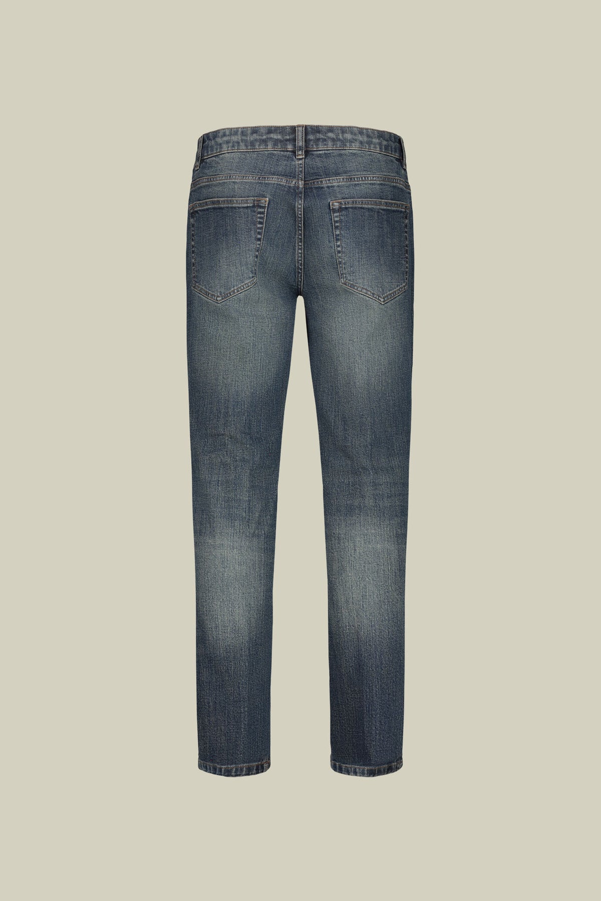 Men's 5-pocket jeans in medium denim