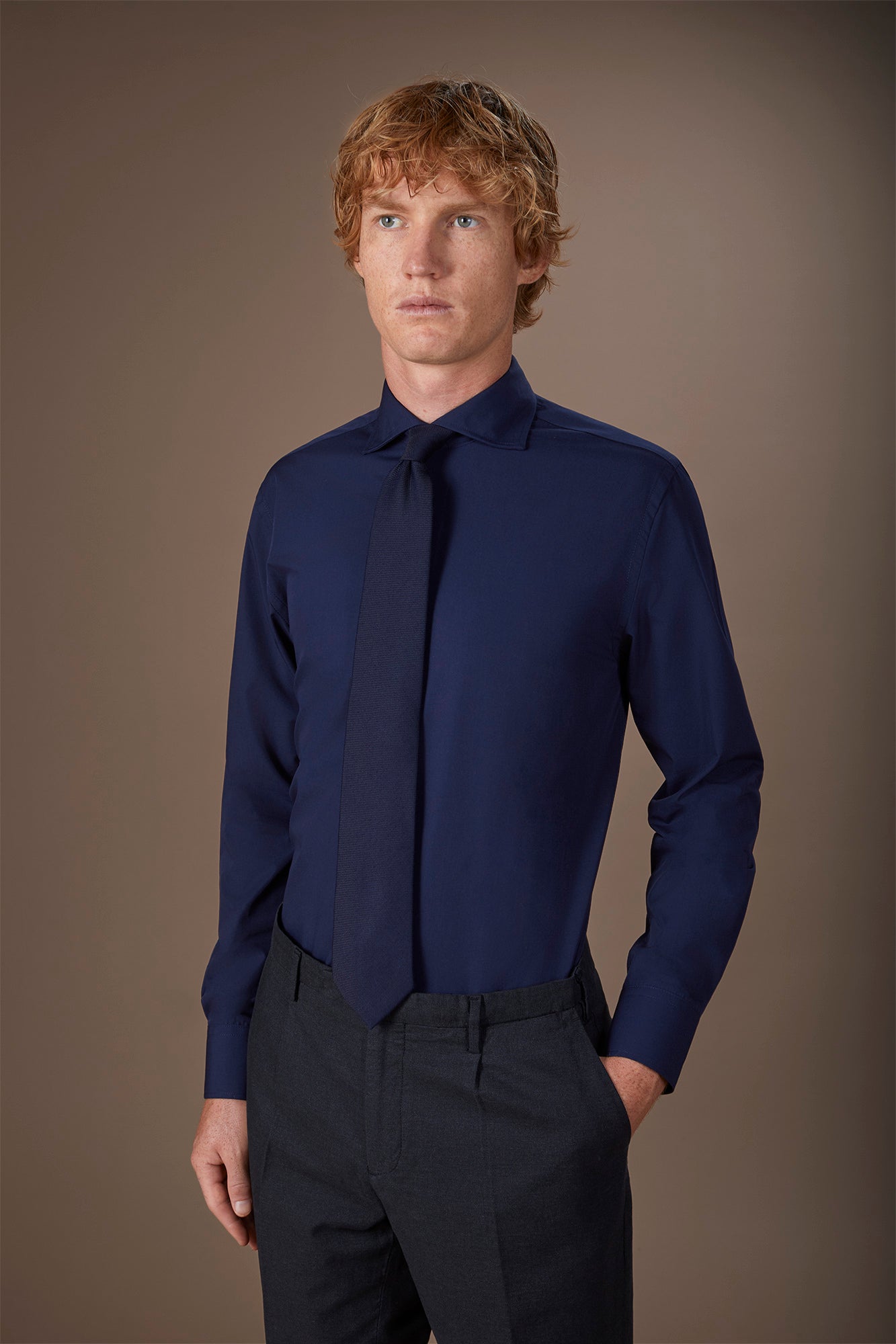 Men's french collar classic shirt