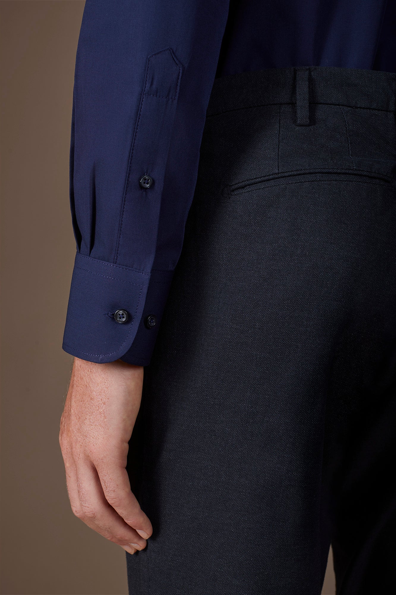 Men's french collar classic shirt