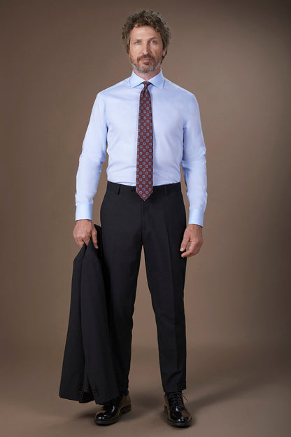 Men's 100% Cotton French collar classic shirt twill construction