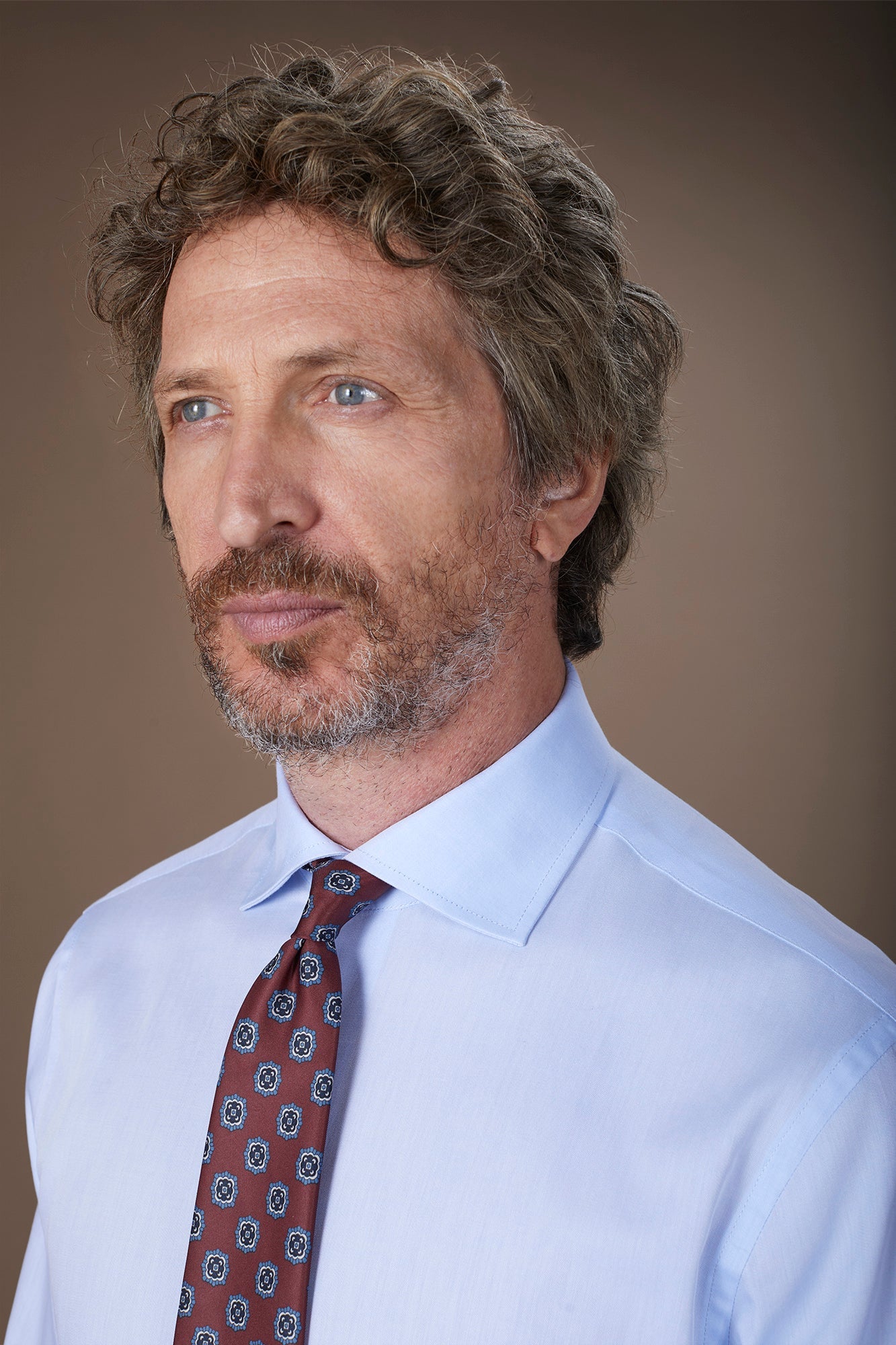 Men's 100% Cotton French collar classic shirt twill construction