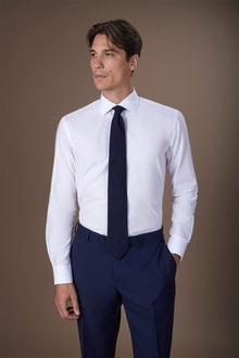 Men's 100% Cotton French collar classic shirt twill construction