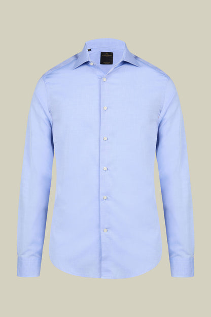 Men's 100% Cotton French collar classic shirt twill construction