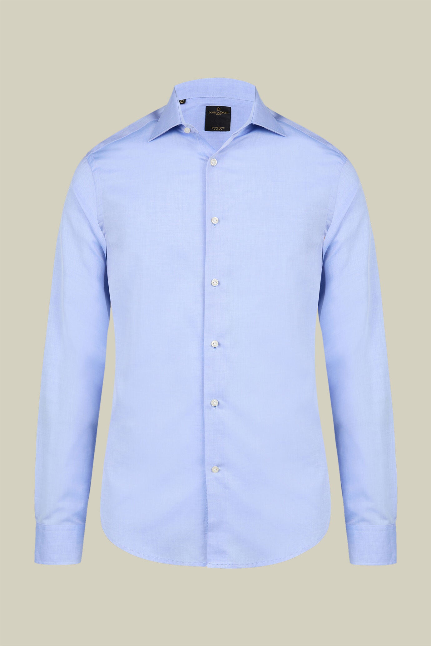 Men's 100% Cotton French collar classic shirt twill construction