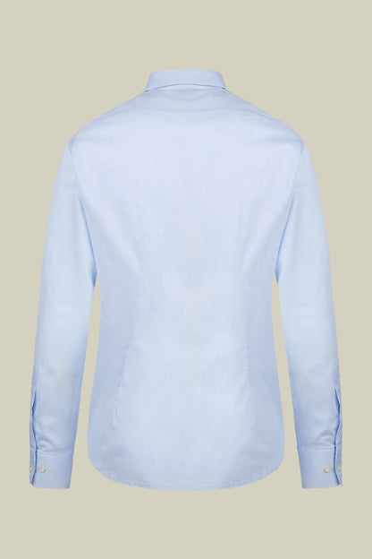 Men's 100% cotton French collar classic shirt stretch slub fabric