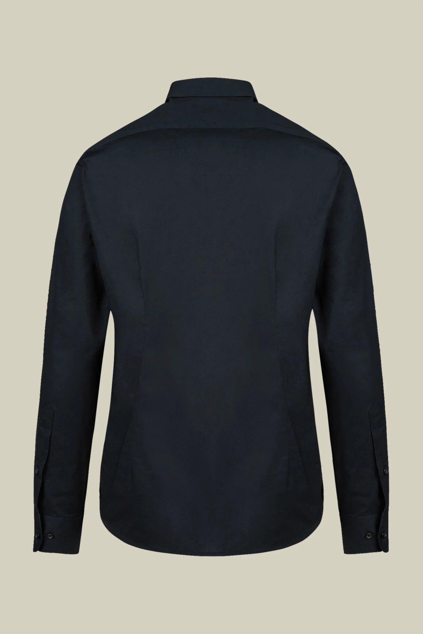 Men's 100% cotton French collar classic shirt stretch slub fabric
