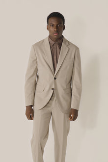 Men's single-breasted unlined jersey